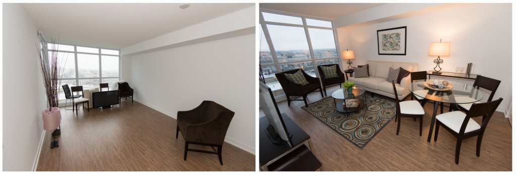 living dining before and after 1